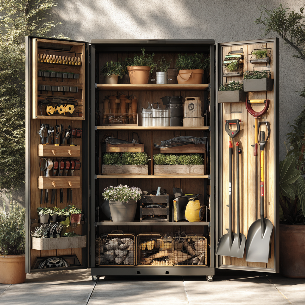 Medium Lawn Tool Storage Cabinet
