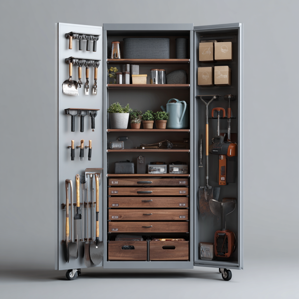 Small Lawn Tool Storage Cabinet