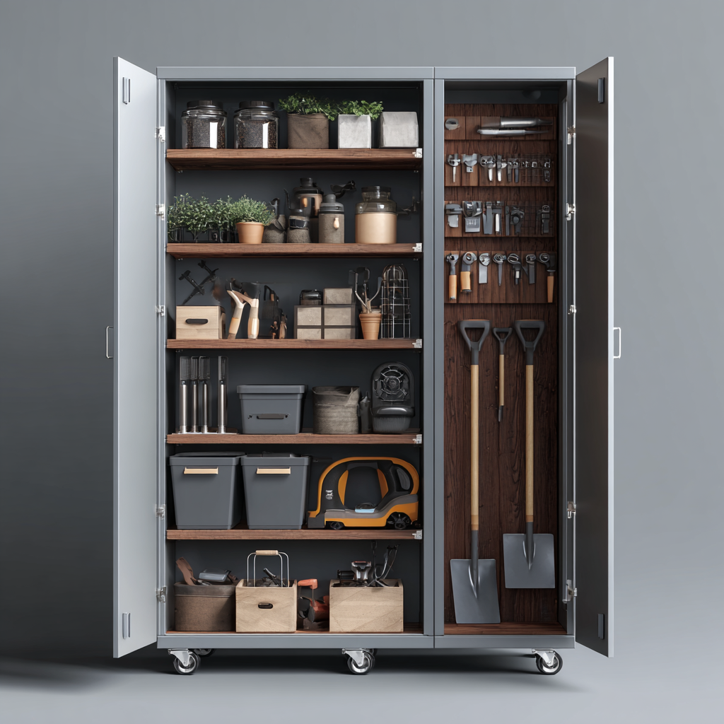 Small Lawn Tool Storage Cabinet