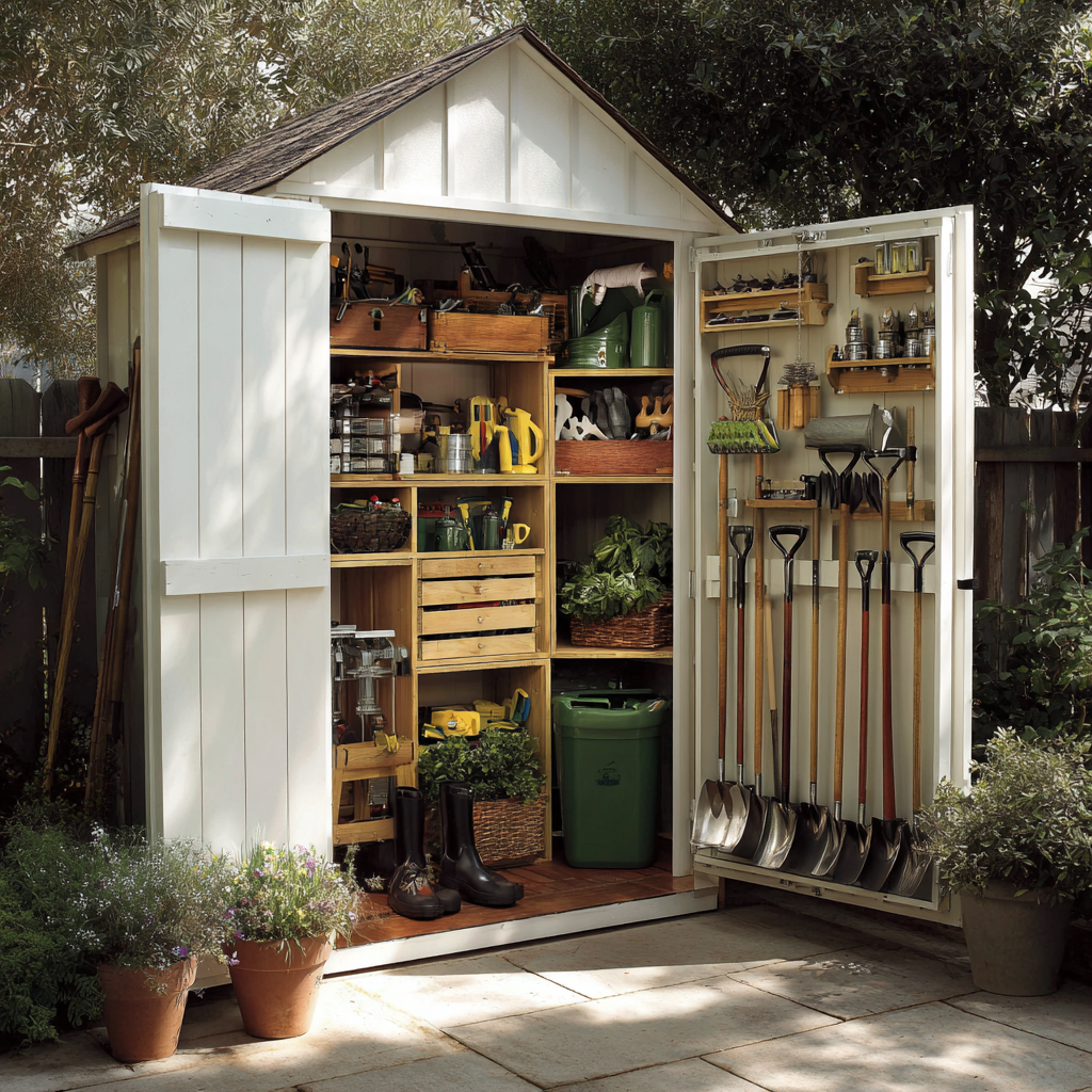 Large Lawn Tool Storage Cabinet
