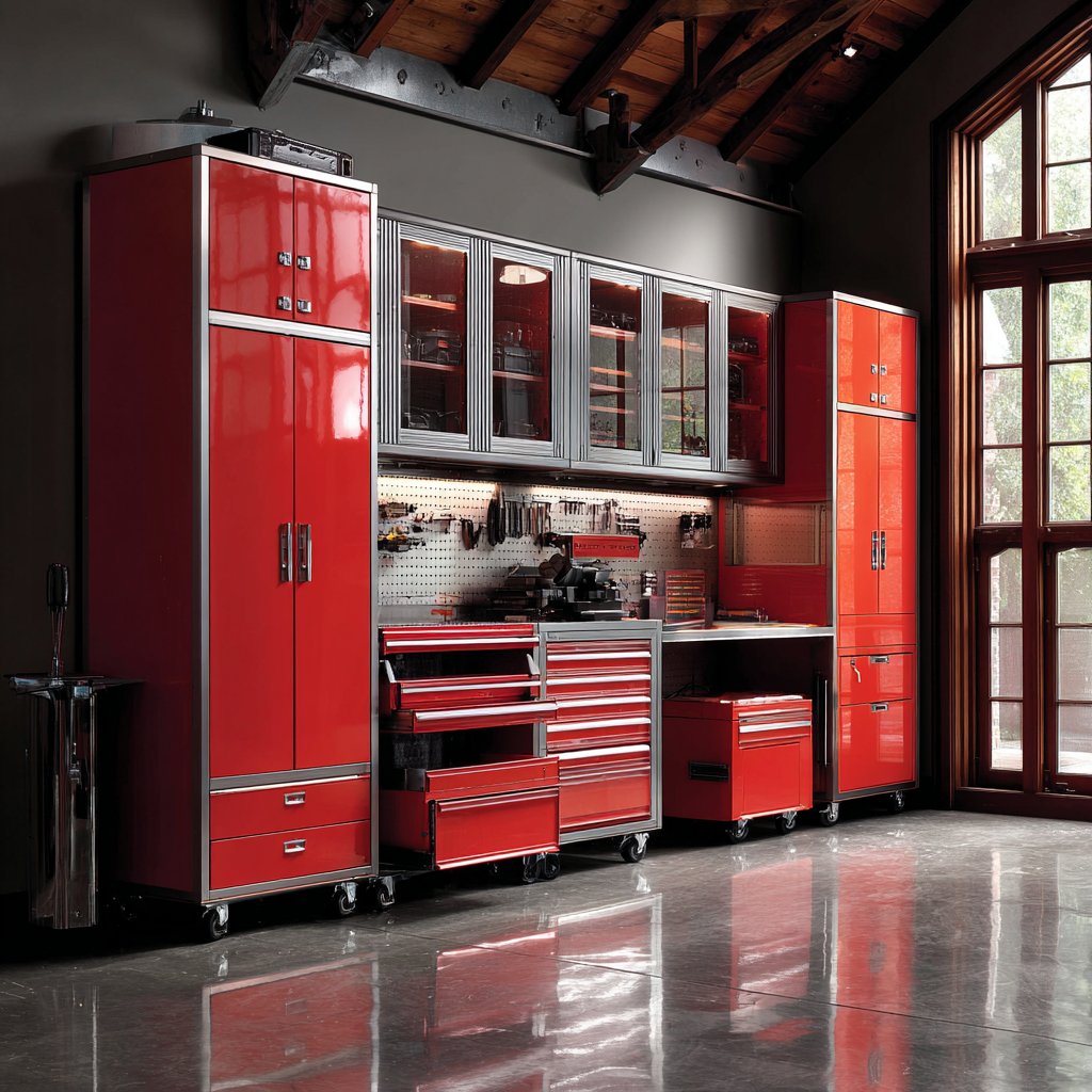 LHG Garage Storage Solution - Red
