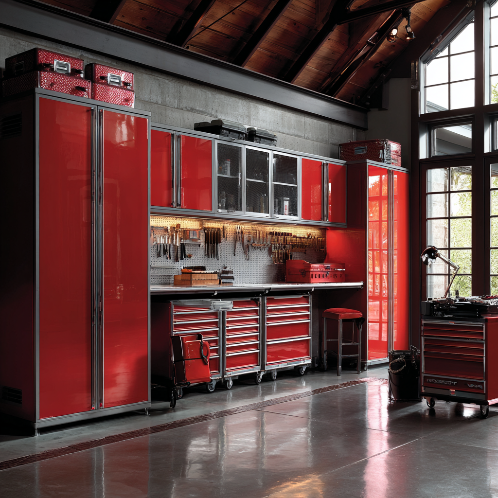 LHG Garage Storage Solution - Red